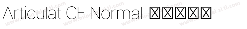 Articulat CF Normal字体转换